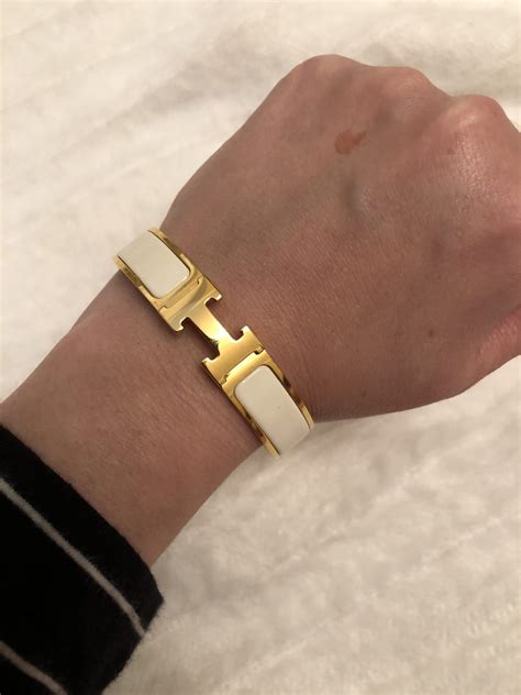 black hermes h bracelet|authentic hermes clic clac bracelet.